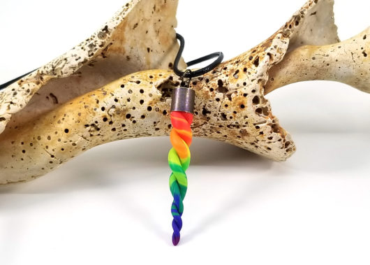 Pride Horn Pendant, Rainbow - Image 2