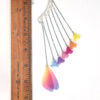 Flower Fairy Ear Cuff, Faery Wing Cuff, Rainbow Acrylic Flower Over Ear Cuff - Image 4